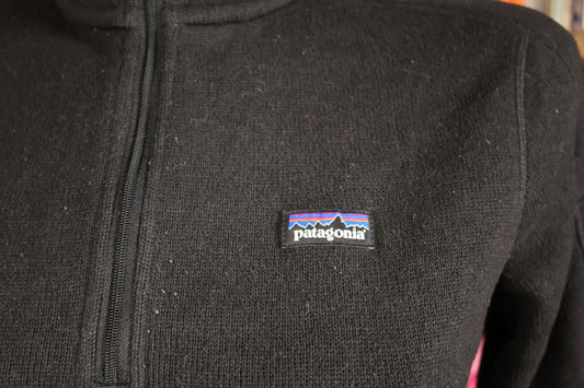 Black Patagonia fleece jacket