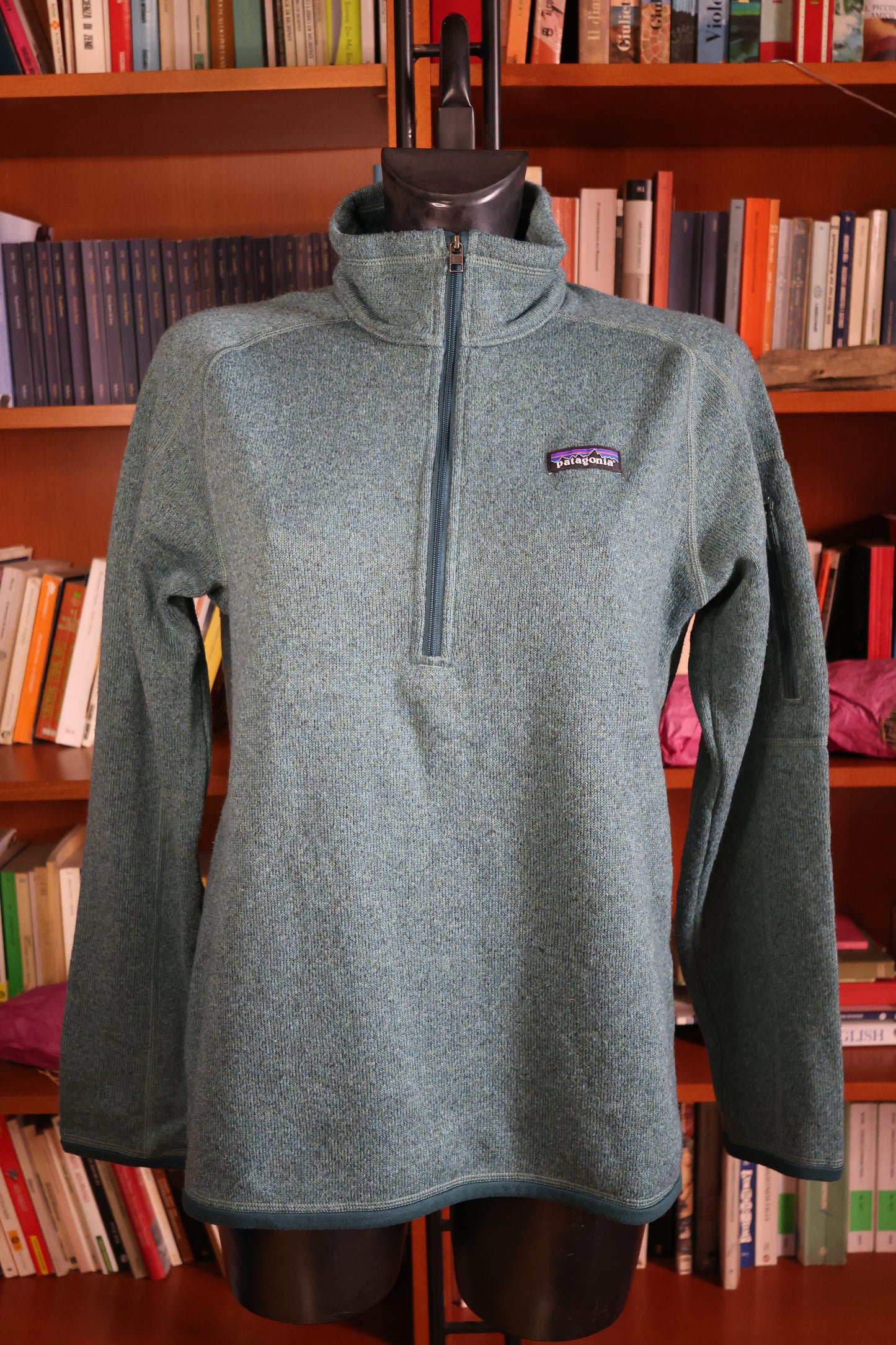 Olive green Patagonia fleece jacket