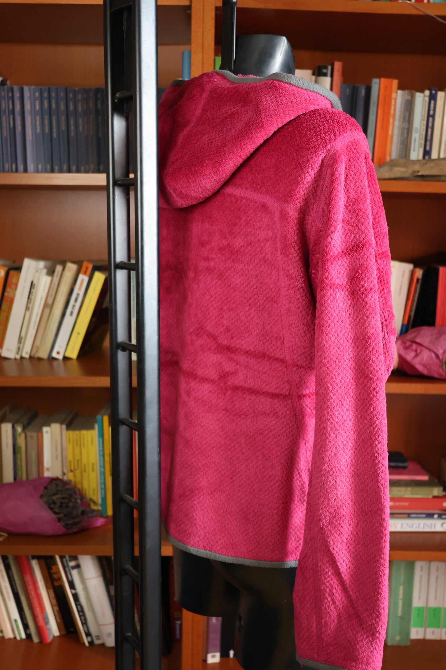 Hot pink Patagonia fleece jacket