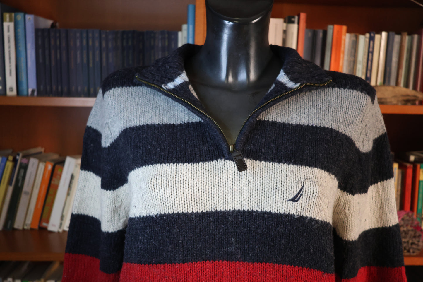 Striped boyfriend sweater