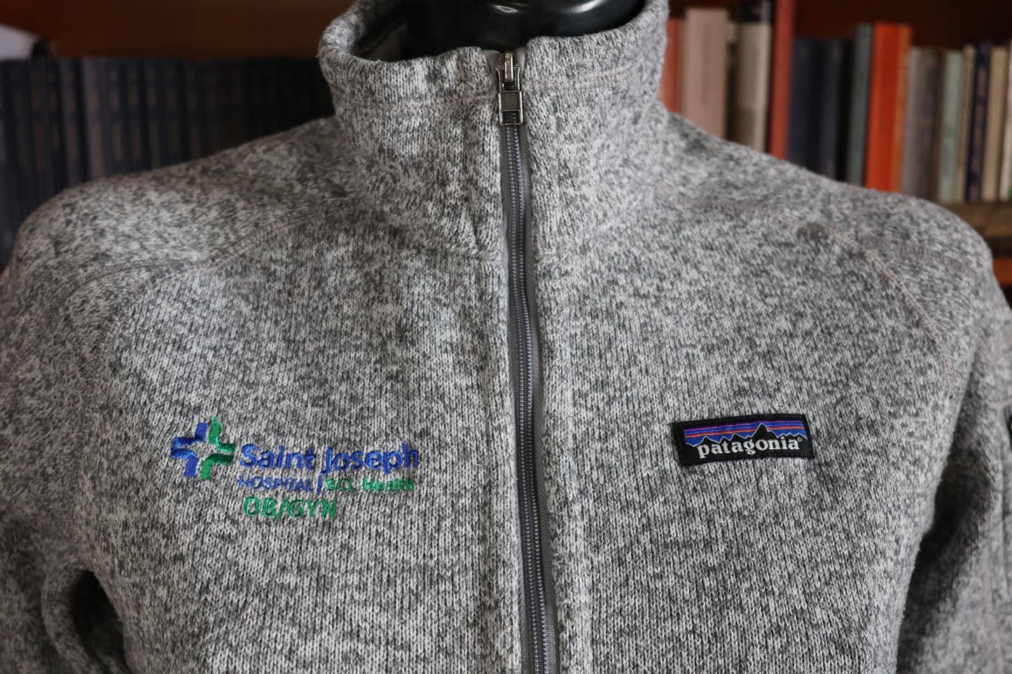 Patagonia grey fleece jacket