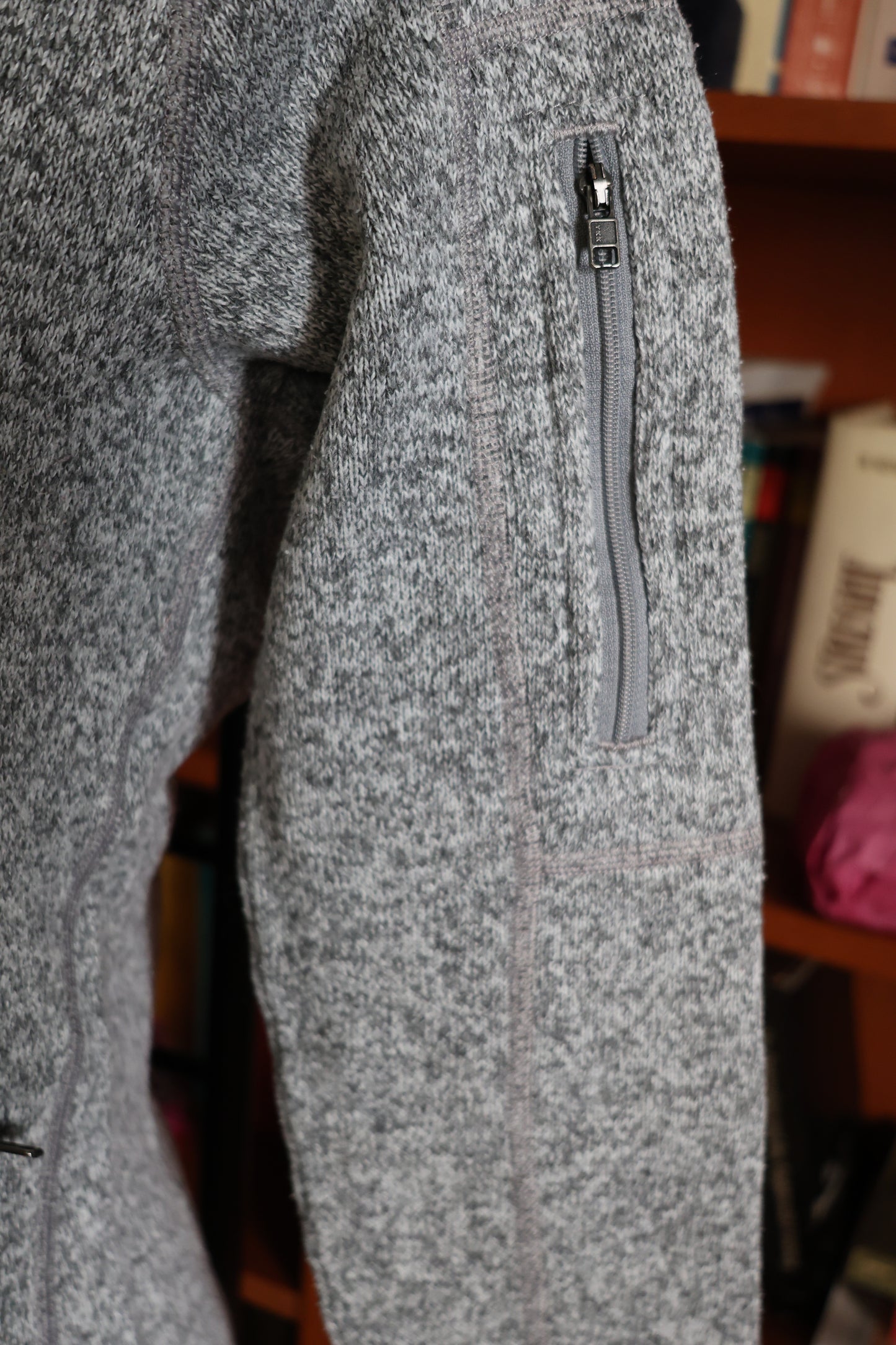 Patagonia grey fleece jacket