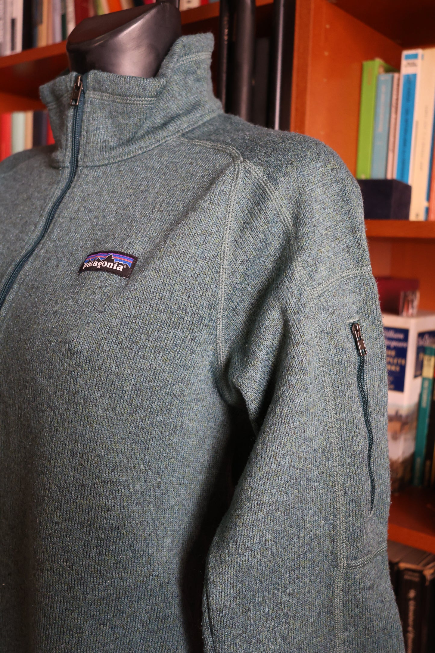Olive green Patagonia fleece jacket
