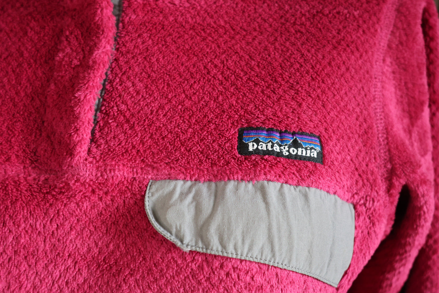 Hot pink Patagonia fleece jacket