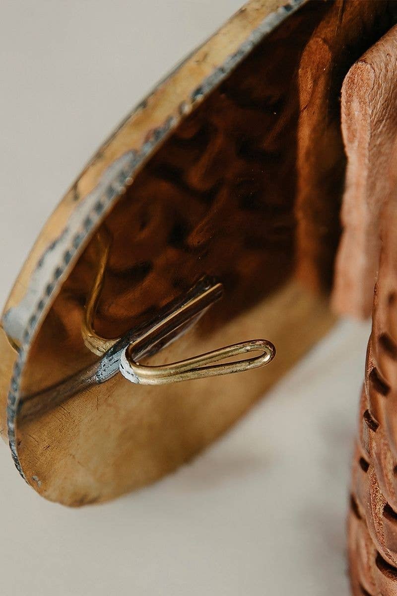 WIDE BROWN LEATHER BELT MARTE