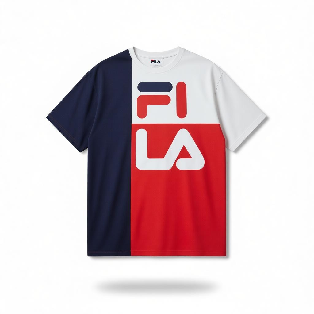 Red & Blue Fila t shirt