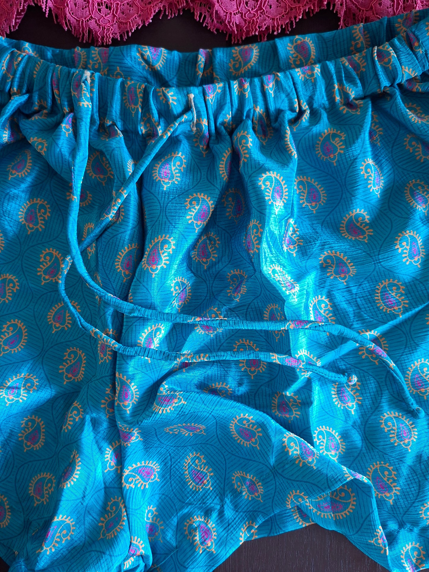 Pigiama corto rosa e azzurro I Was a Sari M