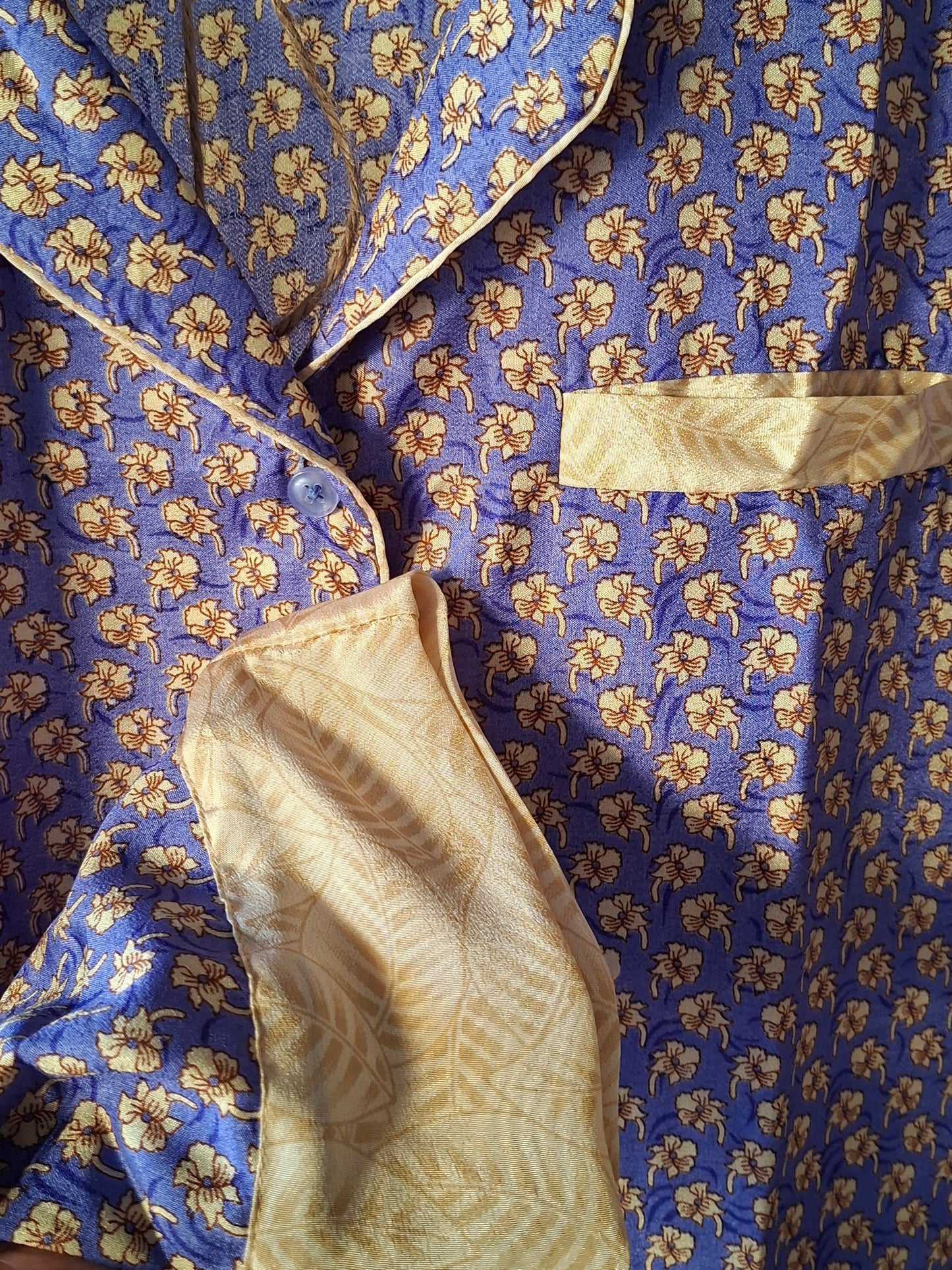 I Was a Sari Pyjama Set Outdoor Purple Sustainable Artisan