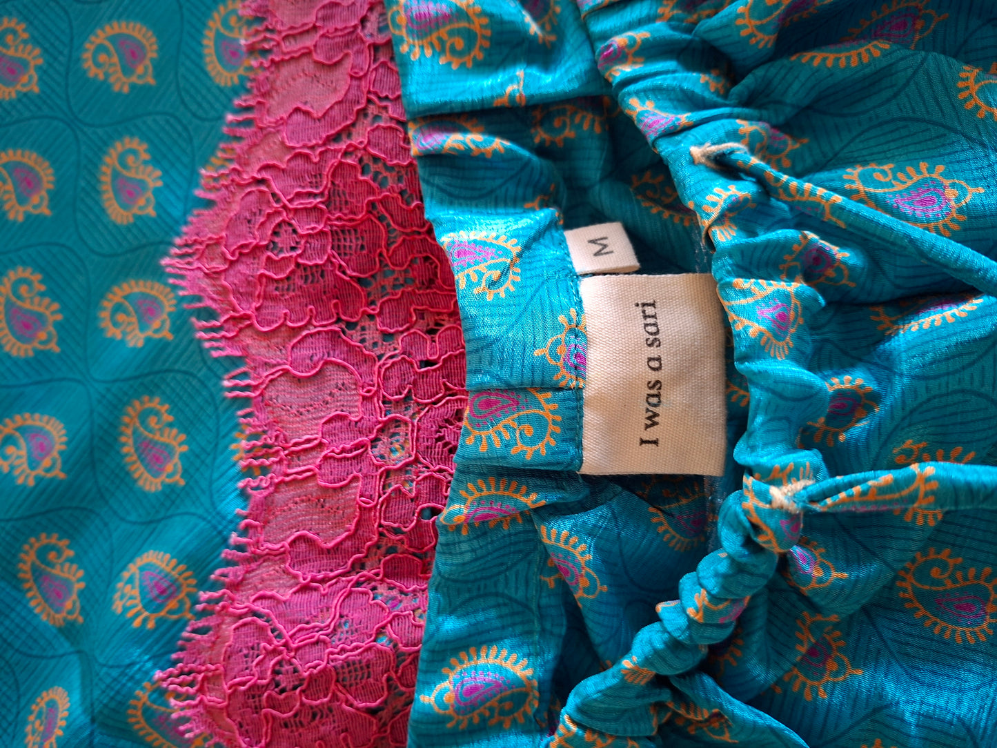 Pigiama corto rosa e azzurro I Was a Sari M