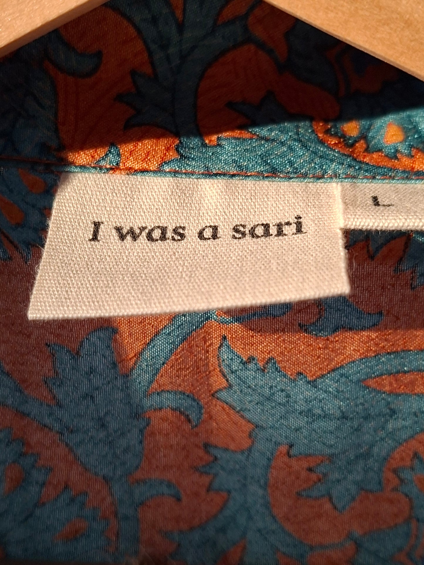 Outdoor Pyjama orange I Was a Sari sustainable fashion