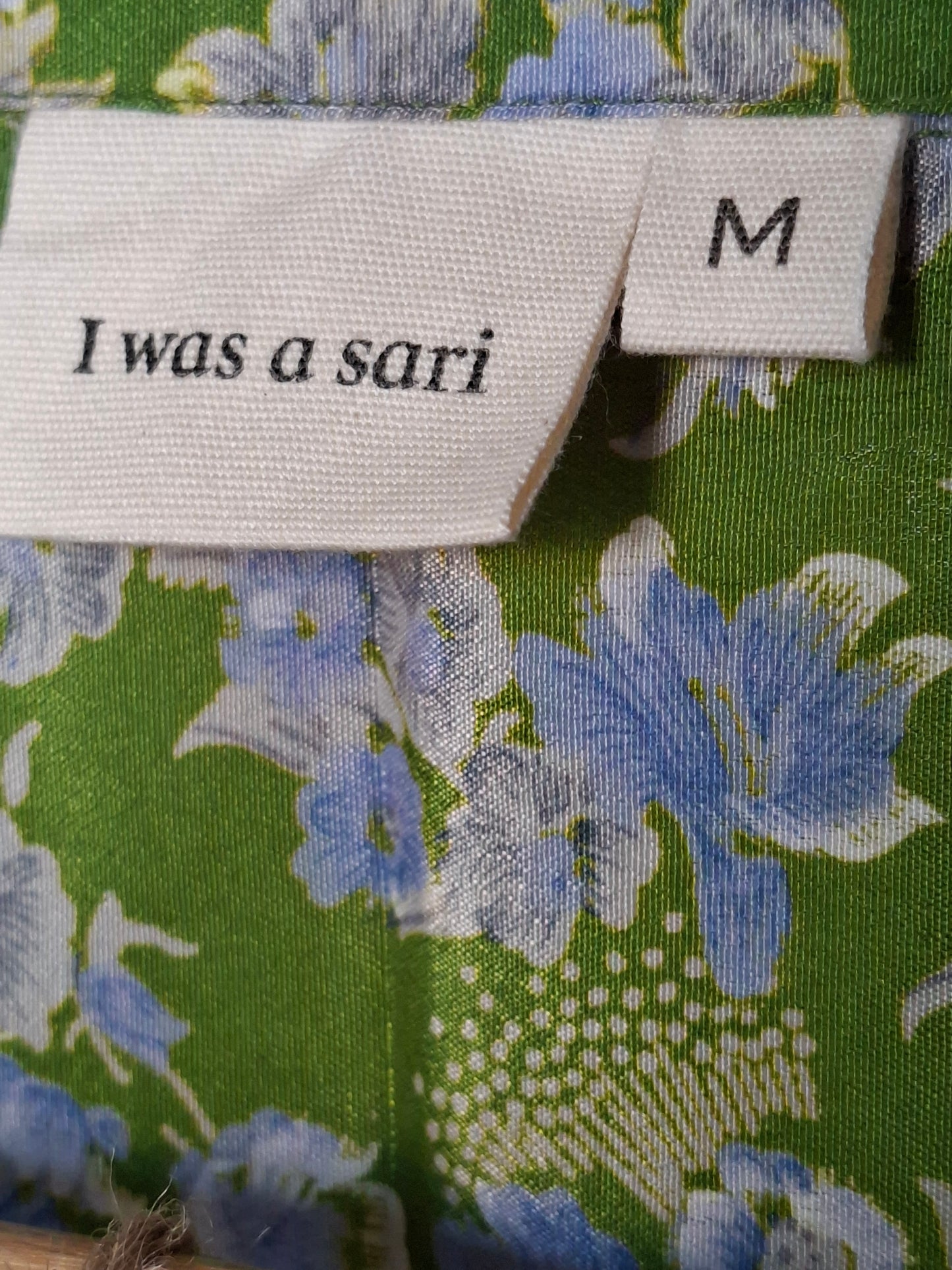 Set coordinato verde I Was a Sari sustainable fashion sets, M