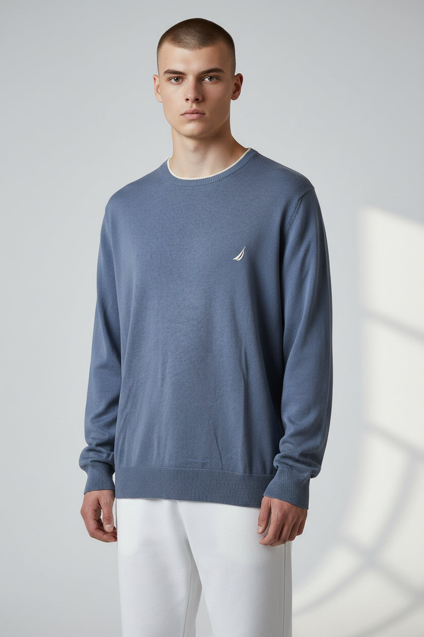 Light blue crewneck sweater